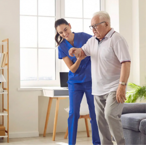 Staff-helping-Old-Man-to-Walk