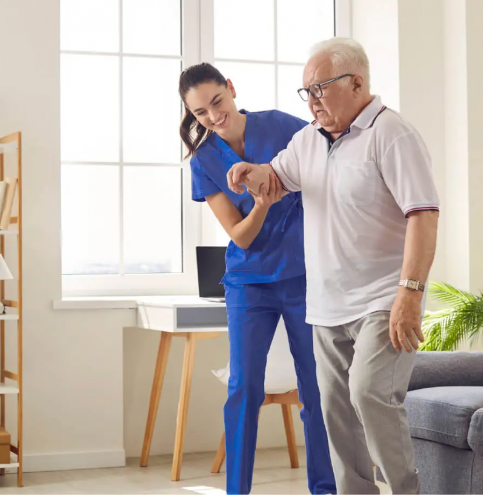 Staff-helping-Old-Man-to-Walk